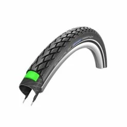 Schwalbe Pneu Marathon - 28x1.40 Inch - GreenGuard - Bandes Réfléchissantes - Noir