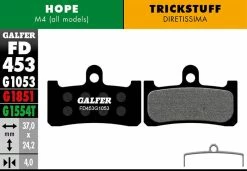 GALFER Plaquettes De Frein Standard Pour Hope / Trickstuff - Noir