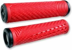 ODI Grips Poignées CF Lock-On - Rouge
